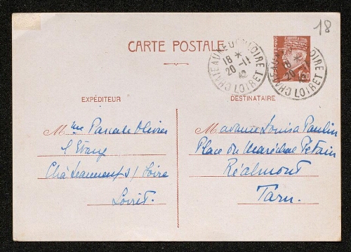 Lettre de Pascale Olivier à Louisa Paulin, le 19 novembre 1942 (suite)