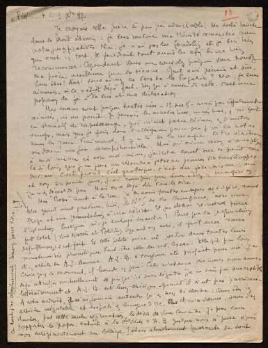 Lettre de Louisa Paulin à Antonin Perbosc, le 9 décembre 1937
