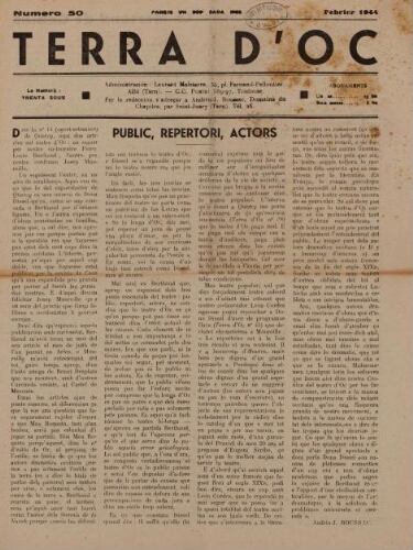 Terra d'Oc, n°50, février 1944