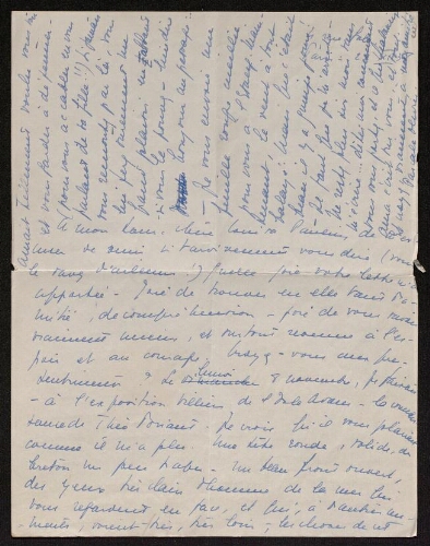 Lettre de Pascale Olivier à Louisa Paulin, le 22 novembre (?) 1938