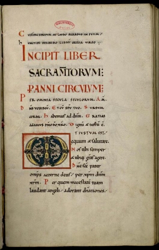 Liber sacramentorum per anni circulum, ad usum ecclesiae Albiensis