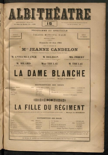 Albi-théâtre, 10 juin 1894