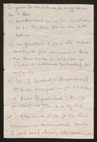 Lettre de Louisa Paulin à René Rouquier, le 13 février 1938