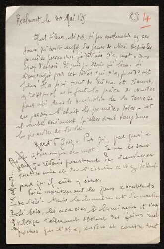 Lettre de Louisa Paulin à Antonin Perbosc, le 30 mai 1939 (?) et sa copie manuscrite
