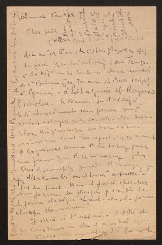 Lettre de Louisa Paulin à René Rouquier, le 5 décembre 1942
